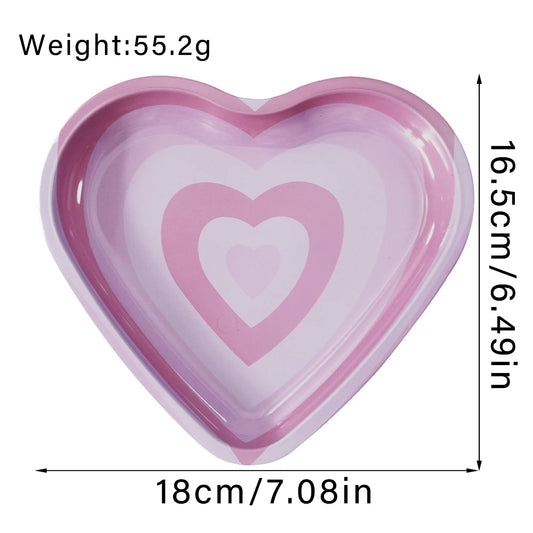 Metal heart-shaped Rolling Tray 💚