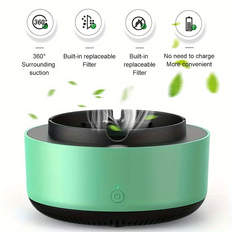 🌿💨 SmokeEater Ashtray 🔋